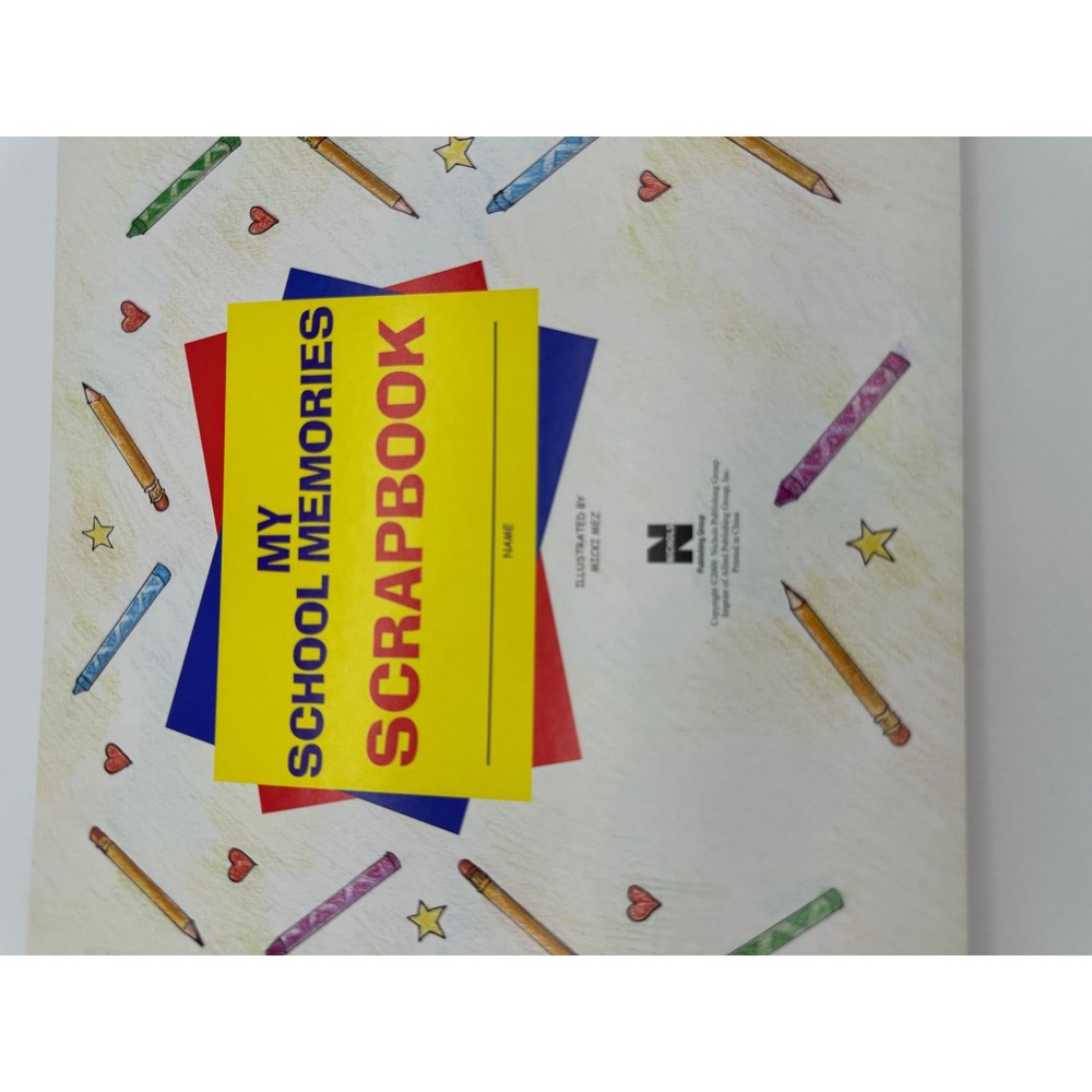 Nichols School Memories Scrapbook Kids K-5th Grade Keepsake Red - Picture 3 of 7